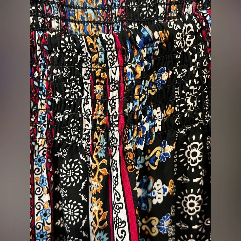 Westport Bohemian Multicolor Off-Shoulder Top long sleeve/ Size 3X - Picture 6 of 13